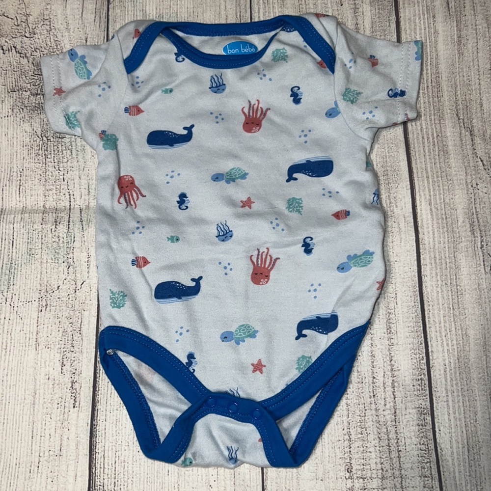 Baby boy shark & ocean outfit bundle 3-6 months - Picture 12 of 16
